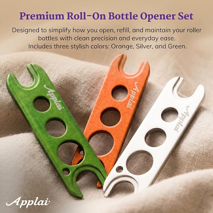 Essential Oil Keys (3 keys) - Green, Silver & Orange