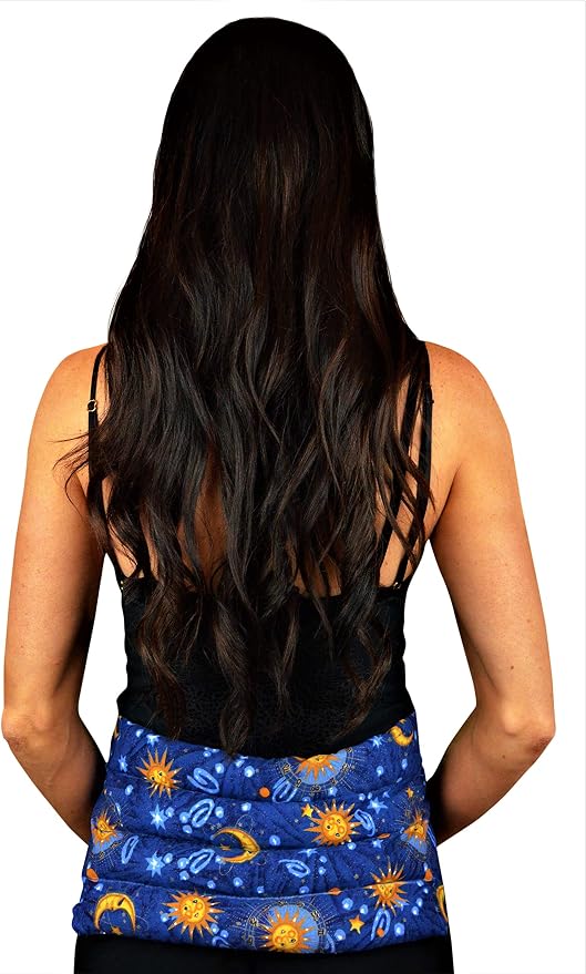 Nature's Approach Aromatherapy Belted Lumbar Wrap | Hot or Cold Therapy with a Soothing Blend of 12 Natural Herbs | Microwave and Freezer Safe
