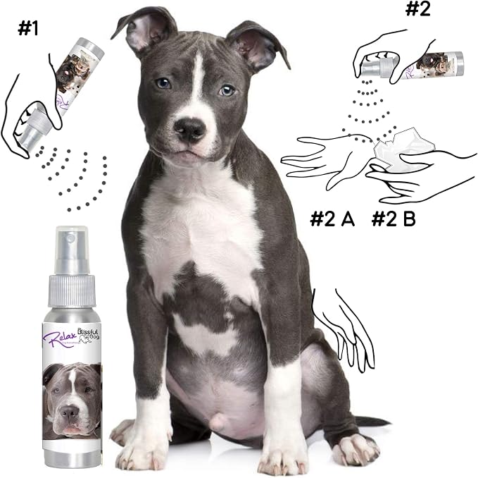 The Blissful Dog Staffordshire Pit Bull Terrier Relax Dog Aromatherapy Spray for Your Dog's Anxiety