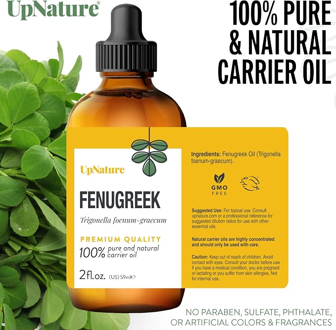 UpNature Fenugreek Oil - 100% Pure Fenugreek Seed Extract Essential Oil, 2oz