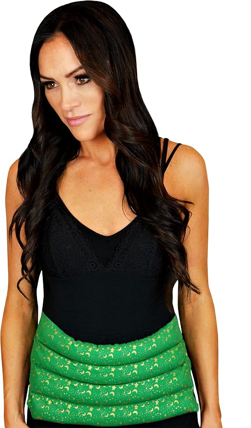 Nature's Approach Aromatherapy Belted Lumbar Wrap | Hot or Cold Therapy with a Soothing Blend of 12 Natural Herbs | Microwave and Freezer Safe