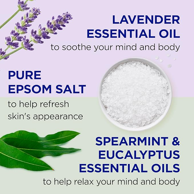 Dr Teal's Body Wash with Pure Epsom Salt, Lavender & Eucalyptus, 24 fl oz (Pack of 2)