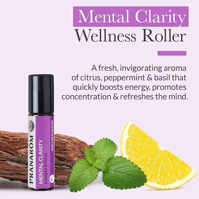 Pranarom - Mental Clarity Roller Wellness Blend - 8ml