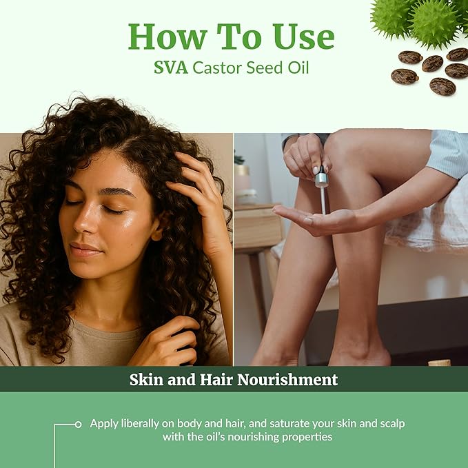 SVA Broccoli Seed Oil - 4 Fl Oz – 100% Natural Cold Pressed Broccoli Oil - for Face, Skin Care, Hair Care, Scalp Massage & Body Massage – Carrier Oil with Dropper