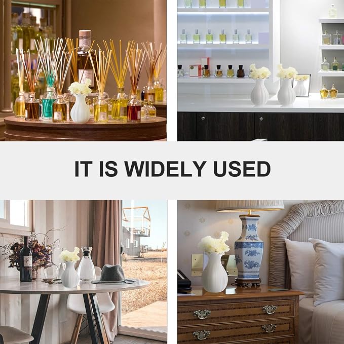 EXCEART Reed Diffuser Sticks 30pcs Diffuser Sticks Artificial Flower Rattan Reed Essential Oil for Office Home Decor Strips
