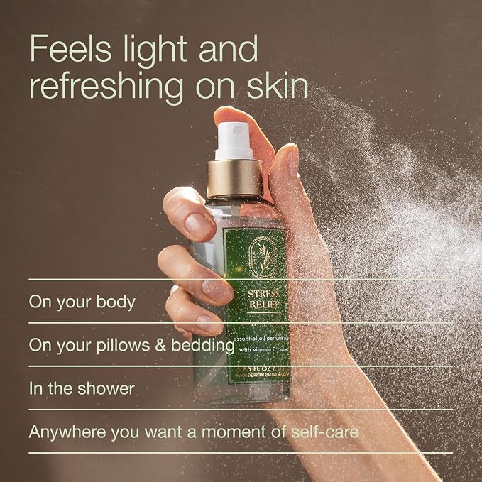 Bath & Body Works Aromatherapy Eucalyptus Spearmint Essential Oil Mist, Body Spray with Vitamin E and Aloe, Pillow Spray for Stress Relief, 5.3 fl oz - 2 Pack
