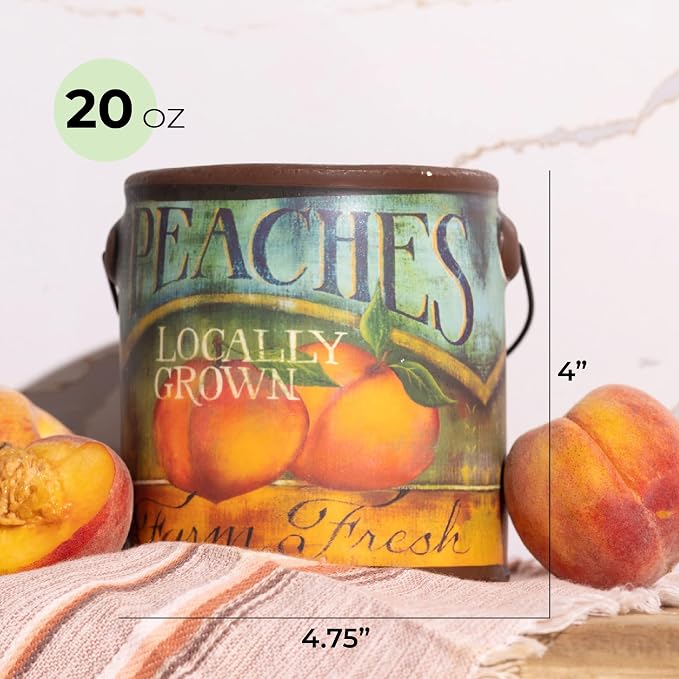 A CHEERFUL GIVER 95hr 20oz Scented Candle - Juicy Peach - Multi-Wick Glass Candle - Gifts For Men and Women