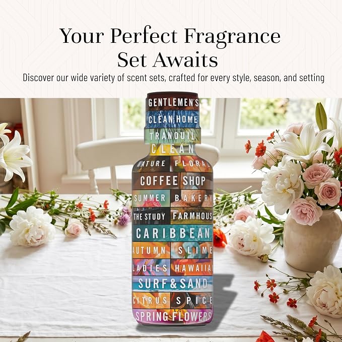 P&J Trading Fragrance Oil Floral Set | Violet, Rose, Freesia, Jasmine, Lilac, Gardenia, Lily, Woodbine, Azalea, Ylang Ylang, Sweet Pea, Plumeria, Lavender, Bamboo Candle Scents for Candle Making