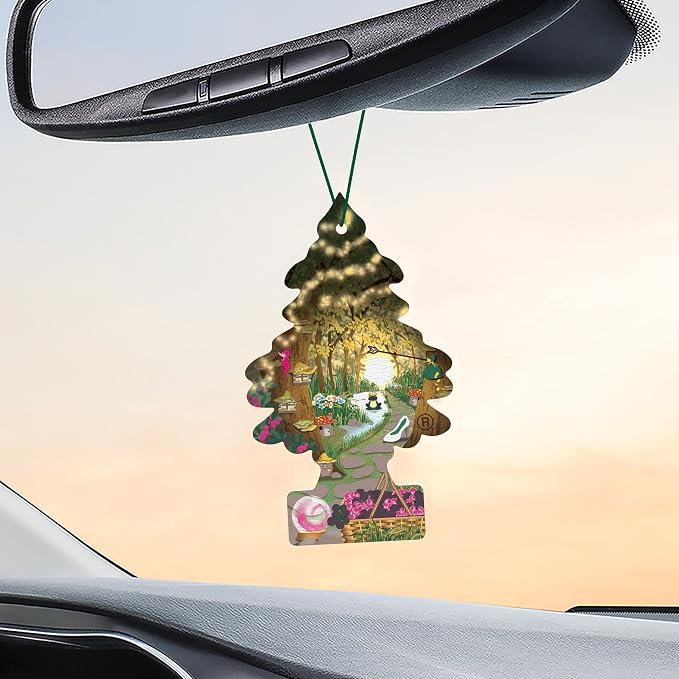 LITTLE TREES Car Air Freshener | Hanging Tree Provides Long Lasting Scent for Auto and Home | Enchanted, 24 Air Fresheners