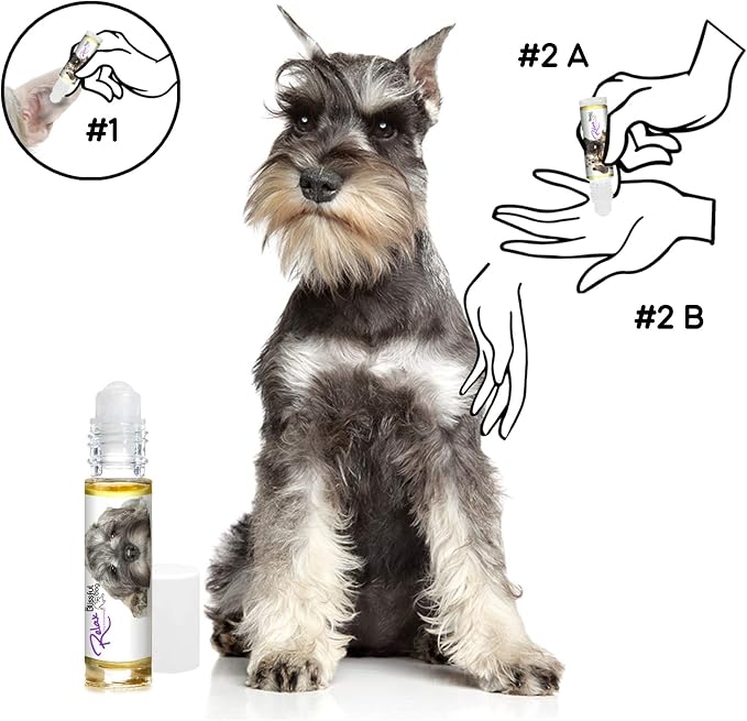 The Blissful Dog Schnauzer Relax Roll-ON Aromatherapy for Dogs - Anxiety Relief for Dogs