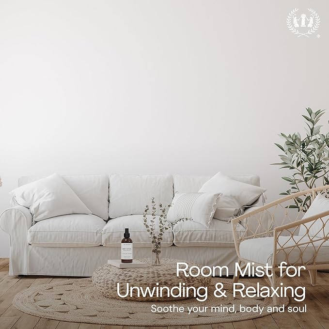Muse Apothecary Room Ritual - Aromatic and Relaxing Room Mist, Infused with Natural Essential Oils - 4oz, Bergamot + French Lavender + Sandalwood