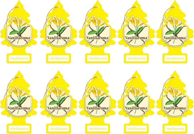LITTLE TREES Car Air Freshener | Hanging Paper Tree for Home or Car | Vanillaroma | Single Tree per Package