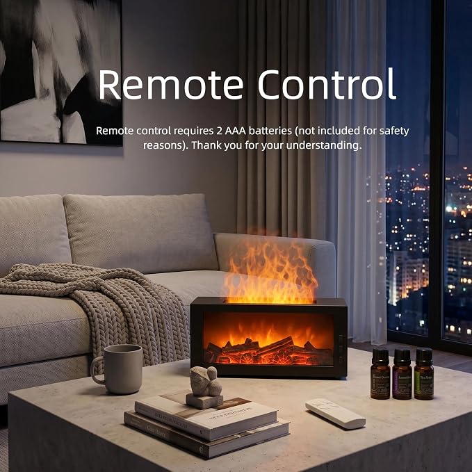 300ML Essential Oils Diffuser with Remote Control- Aromatherapy Aroma Humidifier, Upgrade 7 Colors Noiseless -Quiet Ultrasonic Aromatherapy Device with 7-Color LED Night Light Home