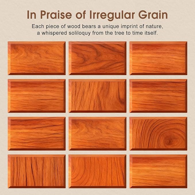 6 Pack Wood Car Air Freshener -3 Scents(Amber-Teak-Pine) Wooden Air Freshener, Natural Essential Oil Scents - Metal Clip Included