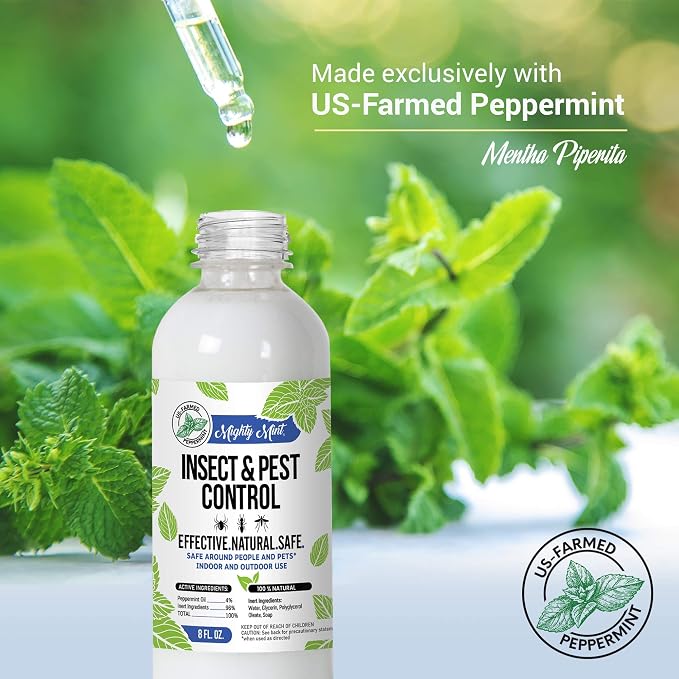 8oz Insect and Pest Control Peppermint Oil - Natural Spray for Spiders, Ants, and More (2)