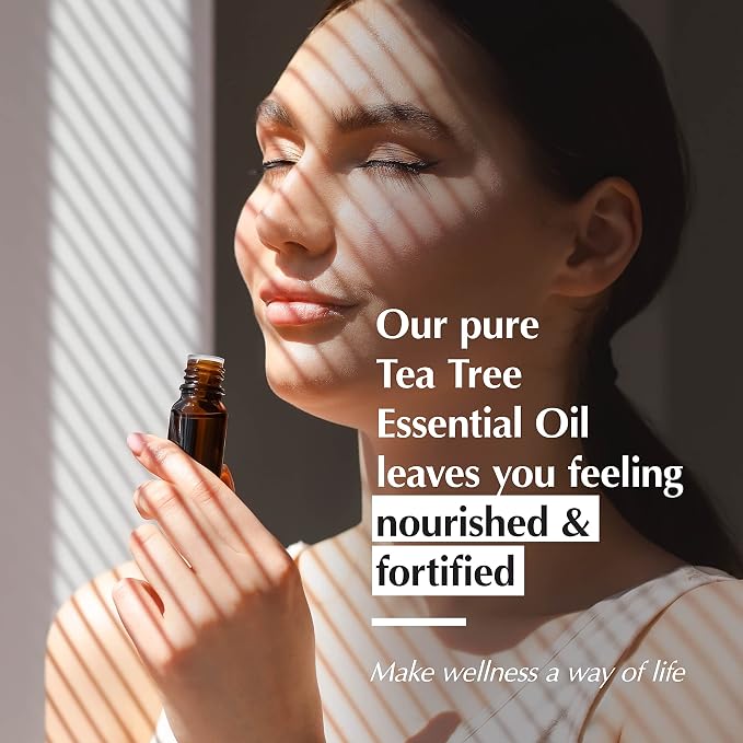 AROMAFUME Tea Tree Essential Oil - 100% Natural, Therapeutic Grade Essential Oils - Pure, Aromatherapy Oil for Home Diffusers - Gifts for Her 10ml