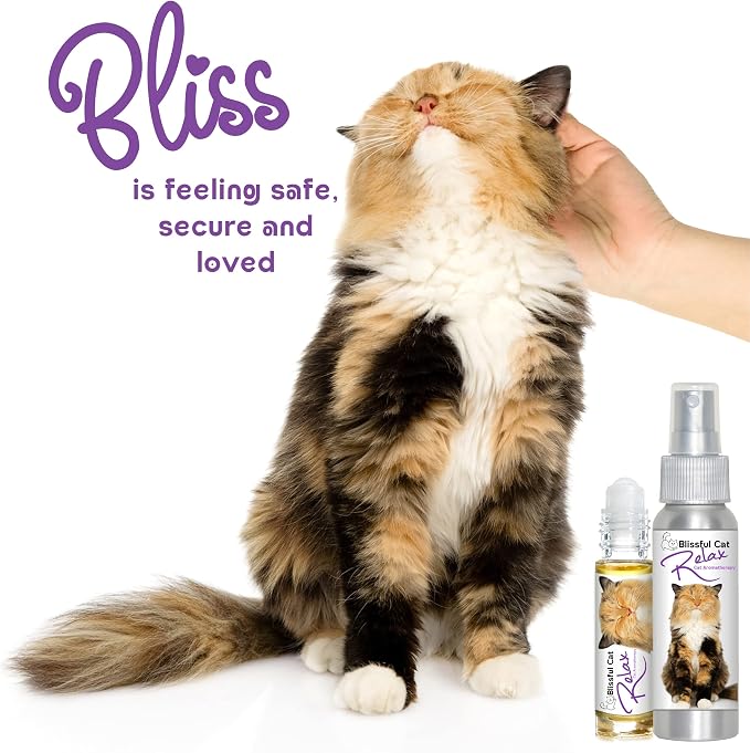 The Blissful Cat Relax Aromatherapy Spray for Your Cat's Anxiety, 2.67-Ounce