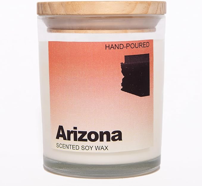 Arizona Gifts, Arizona Souvenirs & Gifts, Home Sick Jasmine Scented Candle, Natural Soy Wax & Natural Essential Oils