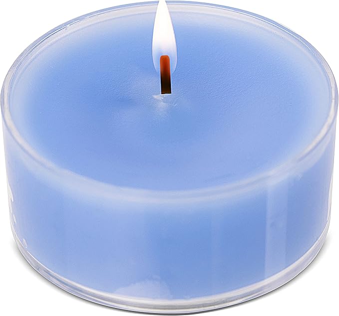 HYOOLA Scented Tealight Candles - Clear Cup - Wellness Tealight Candles Scented - 6 Hour Burn Time - 15 Pack - European Made