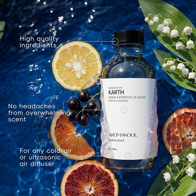Hotel Diffuser Oil Inspired by Karth Scent - Premium Fragrance Oil for Ultrasonic and Waterless Diffuser - 120 mL, 4 fl oz