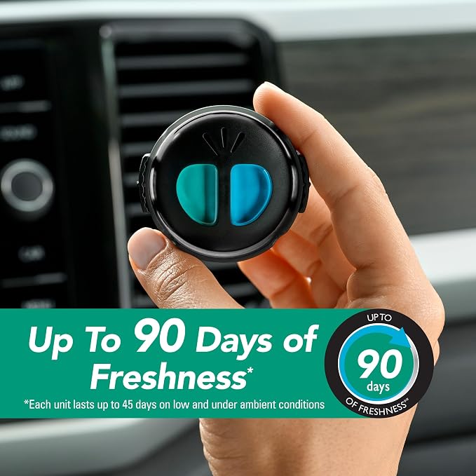 Refresh Your Car! Air Freshener (Alpine Meadow/Summer Breeze Scent, 2 Pack)