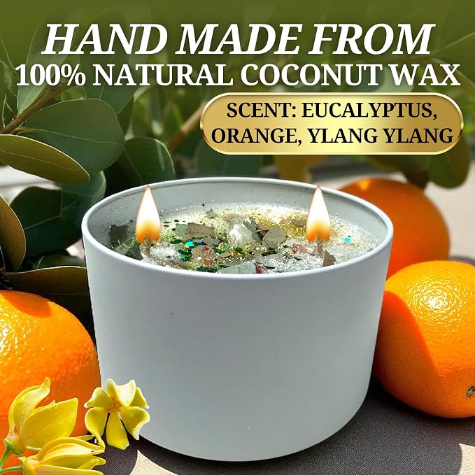 – Aura Cleansing Candle | Spiritual Soy Wax Ritual Candle for Energy Clearing, Protection & Healing | Wiccan, Pagan, Hoodoo, Conjure & Reiki Practices (Large 14oz)