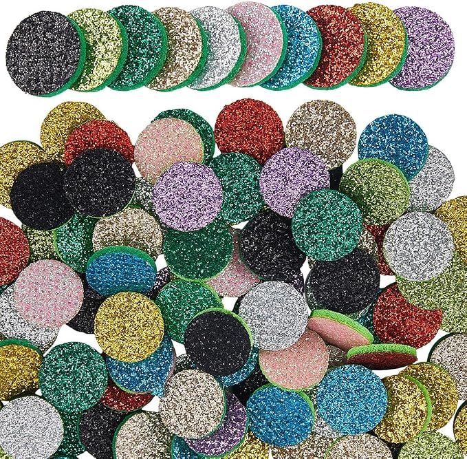 SUNNYCLUE 100Pcs Essential Oil Refill Pad Perfume Pads 15 x 3mm Random Colorful Cotton Flat Round Aromatherapy Microfibre Locket Necklace Replacement Refills Diffusers for Bracelet Car Home Supplies
