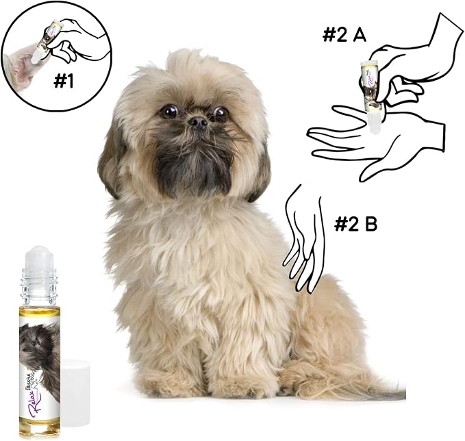 The Blissful Dog Lhasa Apso Relax Roll-ON Aromatherapy for Dogs - Anxiety Relief for Dogs