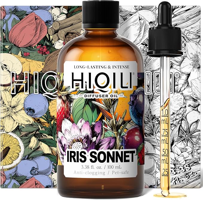 HIQILI 100 ML Sonnet Diffuser Oil & 5ML*32 Fragrance Oil Gift Set, for Diffuser, DIY