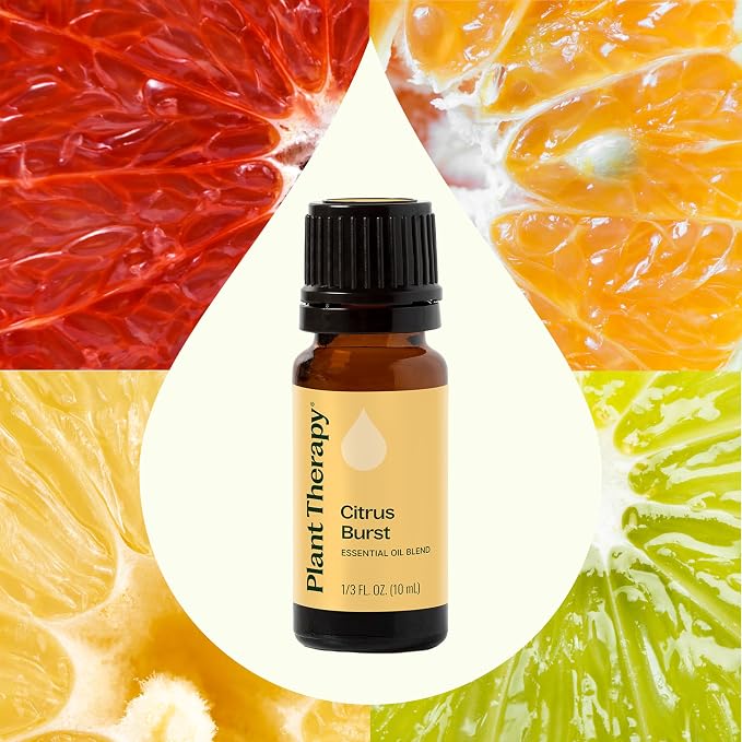 Plant Therapy Citrus Burst Essential Oil Blend 10 mL (1/3 oz) 100% Pure, Undiluted, Therapeutic Grade