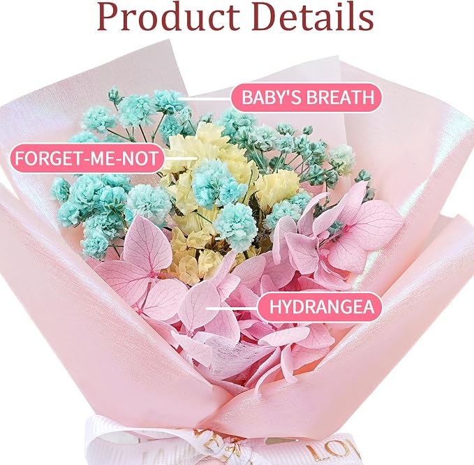 Small Bouquet Car Air Freshener Vent Clips Mini Fresh Flower Bouquet Air Conditioning Outlet Perfume Clip Decoration Essential Oil Diffuser Vent Clip Auto Interior Accessories for Car Decor