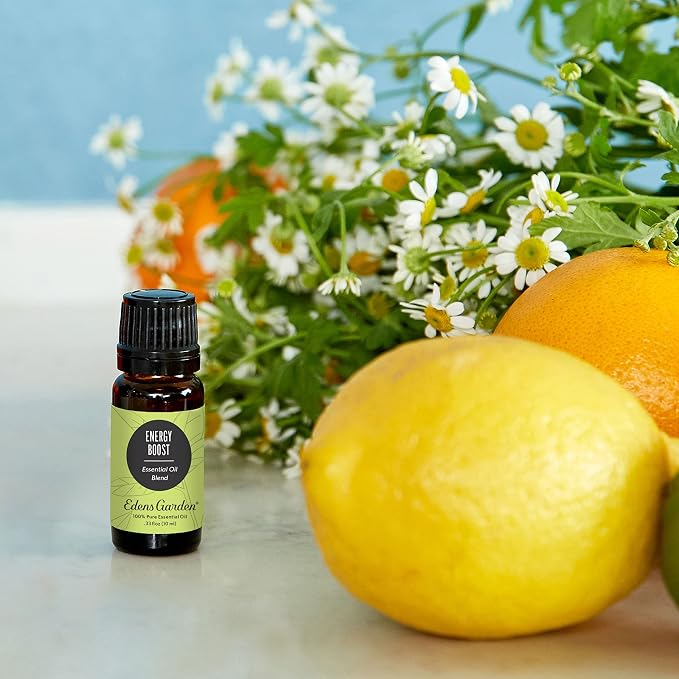 Edens Garden Energy Boost Essential Oil Blend- 100% Pure Premium Grade, Undiluted, Natural, Therapeutic, Aromatherapy, The Best for Kid Safe, Humidifiers, Skin 30 ml (1 fl oz)