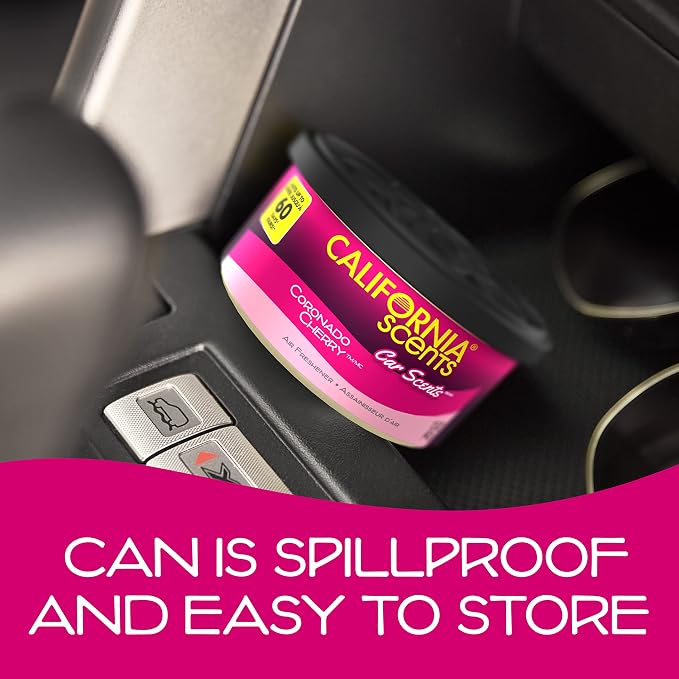 Can Air Freshener and Odor Neutralizer by California Scents, Set of 12 Spillproof Cans for Home and Car, Assorted Scents, 1.5 Oz Each