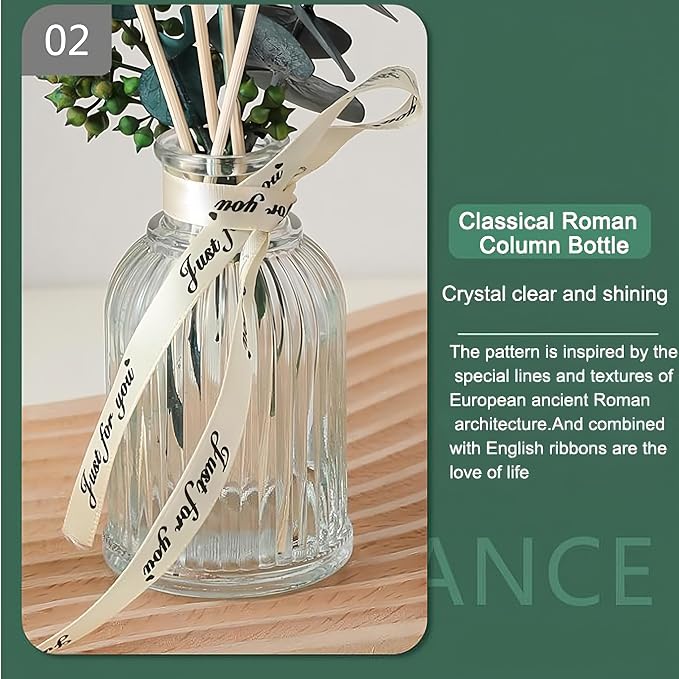 Reed Diffuser of Home Fragrance,Bathroom Diffuser with Sticks, 3.38OZ Essential Oil Lavender Scented, for Home, Office Aroma (Lavender)