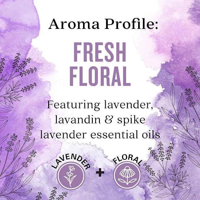 Aura Cacia Fresh Floral Essential Oil Blend, Boxed 0.25 fl. oz. - Light Aroma, No Synthetic Fragrances