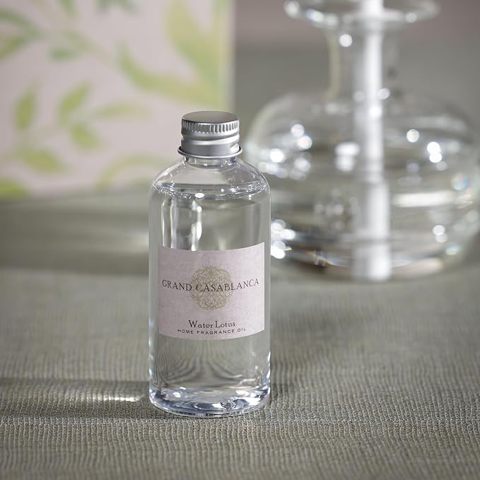 Zodax Grand Casablanca Porcelain Oil Diffuser Refills - 3.38 Oz/2 Count - Water Lotus