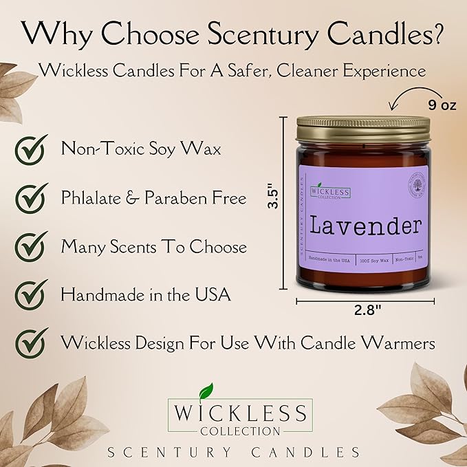 Wickless Pumpkin Spice Scented Candles for Candle Warmer Lamp, Many Scents to Choose, 100% Non-Toxic Soy Wax, Candle Melts for Warming Plate, Handmade in The USA (Pumpkin Spice Buttercream)