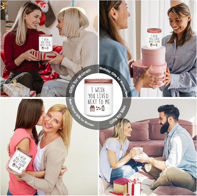 Homsolver Sister Gifts, Gifts for Sister, Best Friend, Friendship Gift for Sisters, Best Friend, Besties, BFF, Funny Sister Lavender Scented Candles