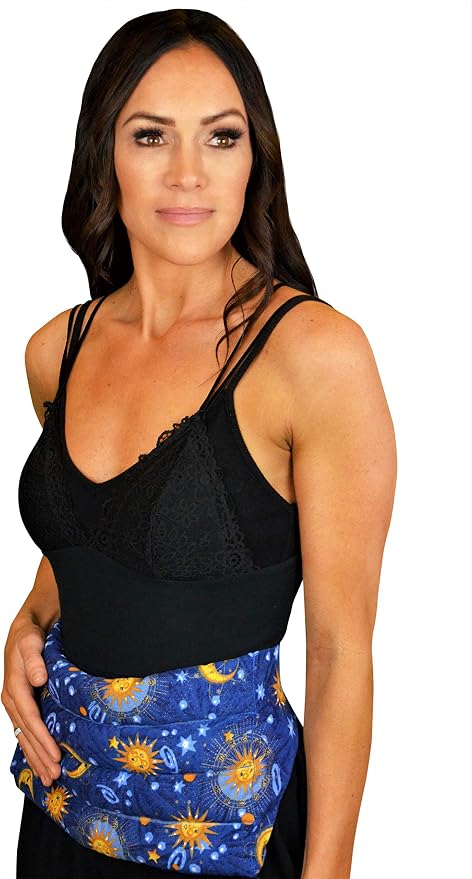Nature's Approach Aromatherapy Belted Lumbar Wrap | Hot or Cold Therapy with a Soothing Blend of 12 Natural Herbs | Microwave and Freezer Safe