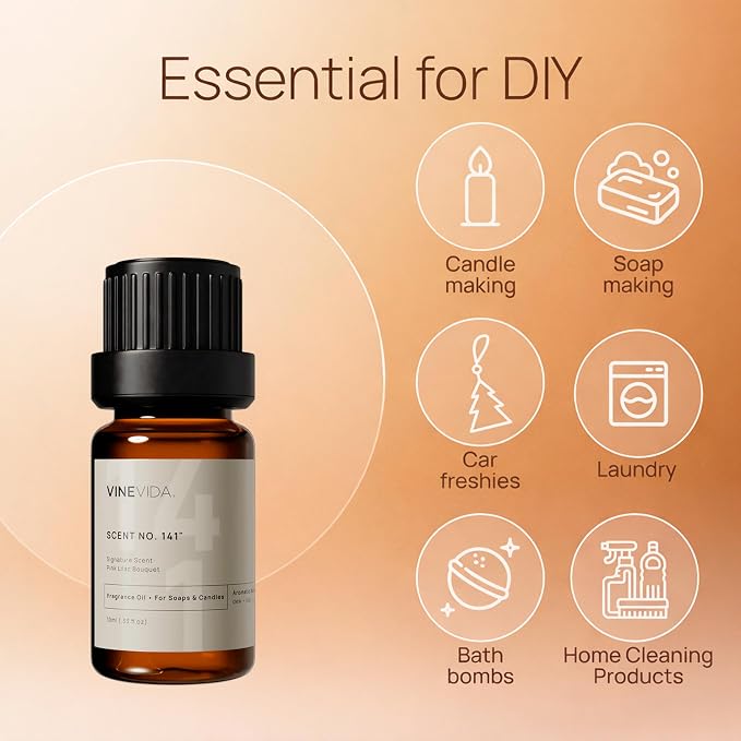 VINEVIDA [0.33oz] Scent No.39 Fragrance Oil for Candle and Soap Making - Natural Candle Scents - Made in USA