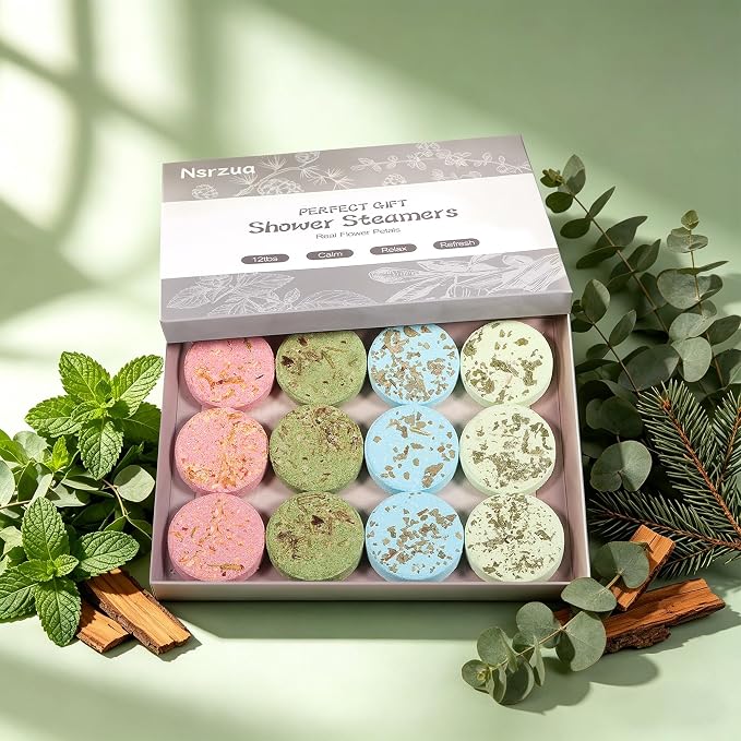 Shower Steamers Aromatherapy Birthday Gifts for Women-12 Pack Mothers Day Gifts,Gifts for Grandma,Wife,Mothers,Stress Relief and Relaxation Gifts for Women and Men,Created Your Own Home SPA