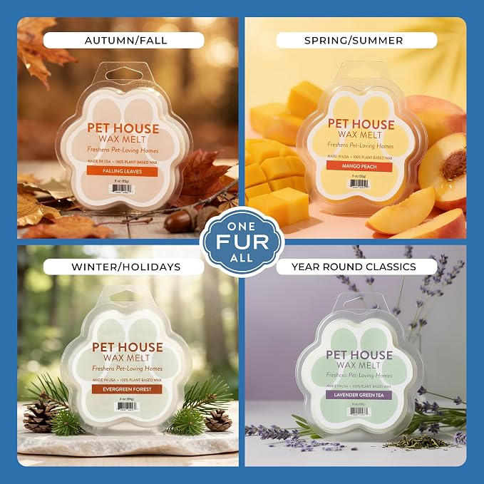 Pet House Lilac Garden Summer Scented Wax Melts - Long-Lasting Plant Based/Soy Wax Melts for Pet Odor Pack of 2