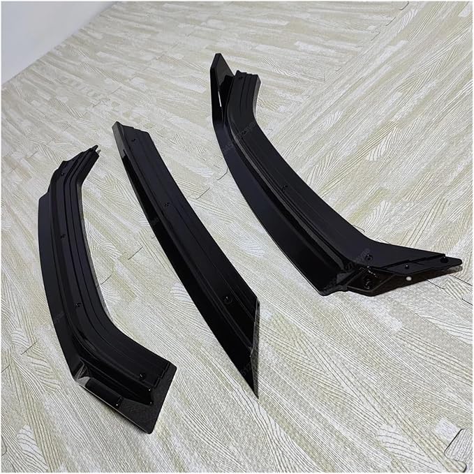 Car Front Bumper Lip Splitter Spoiler Diffuser Body Kits For VW Polo MK5 6R TSI TDI Standard 2009-2014 Pre‑Facelift Black Tuning