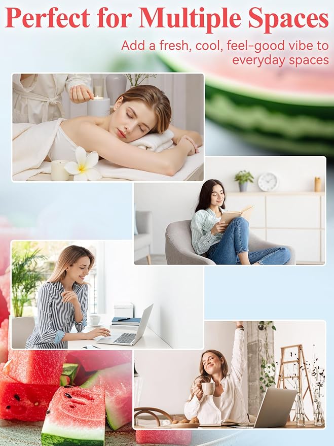 Watermelon Fragrance Oil is Designed for Diffuser use and Home scenting, Bringing a Refreshing Watermelon Scent with a Cool, Uplifting Feel into Your Space