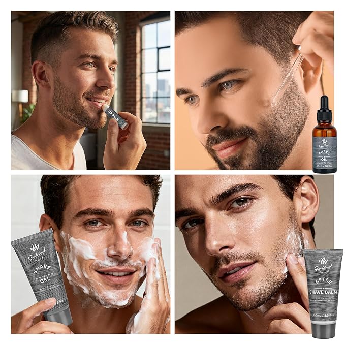 21 Pcs Bath & Body Care Set for Men, Father's Day Gifts for Dad, Home Spa Self Care Basket, Hydrating Skin Care Set, Beard Kit Spa Set, Boyfriend, Anniversary Gifts, Birthday, Christmas