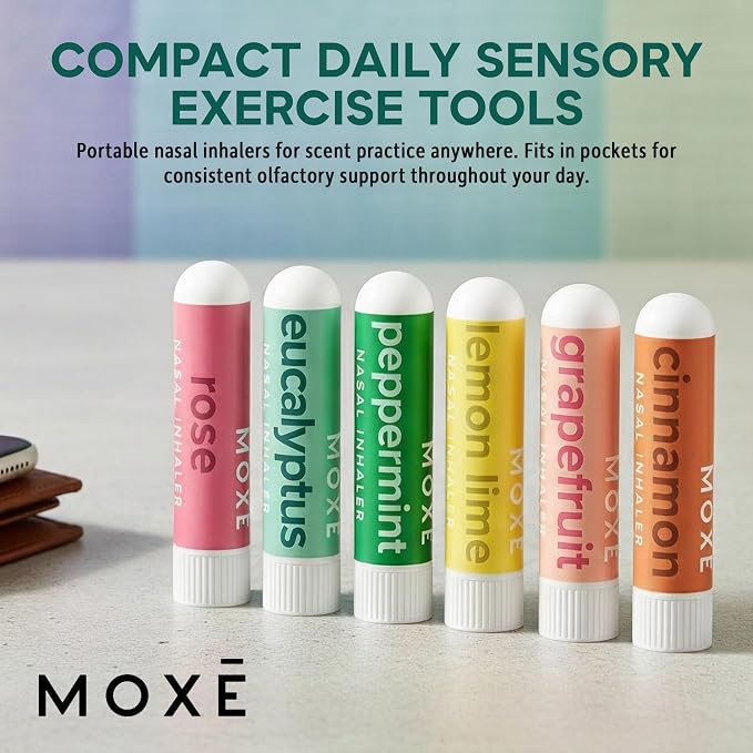 MOXĒ Smell Training Kit, Made in USA, 8 Essential Oils, Olfactory Regeneration, Helps Restore Sense of Smell, Natural Therapy for Smell Loss (Phase 1 & Phase 2 Bundle)