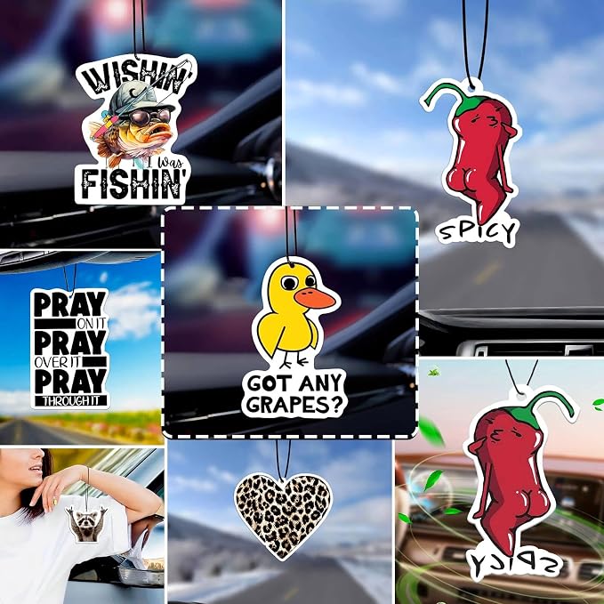 1PCS JDM Culture Series Car Air Fresheners,Reloads Gun Car Air Fresheners for Cute Mirror Freshener Mirror Scented Hanging Cute Car Accessories Decor Interior Home,Fun Gifts for Women Men