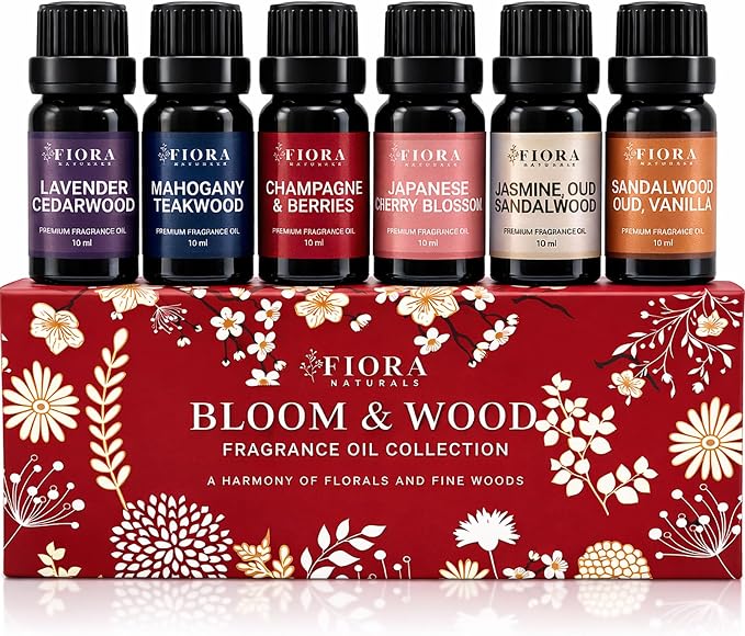 Premium Fragrance Oil Set – Highly Concentrated Scented Oils for Candle Making, Soap, Wax Melts & Home Fragrance, Long Lasting Aroma Oils Gift Set for Diffusers & DIY, Aromatherapy Selfcare Gift