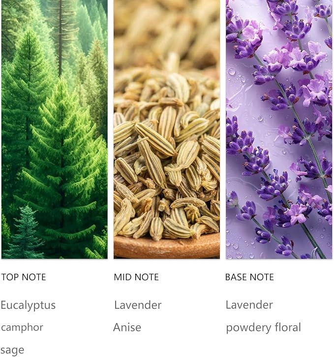 Lavender Oil Essential Oil for Waterless Diffuser 500ML, Aromatherapy Oils with Eucalyptus, Sage, Anise for Waterless Cold Air DiffuserS, Hotel Scent for Home, Spa, Office and Hotel Scenting