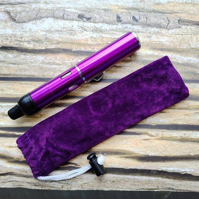 Torch Lighter,Handheld Multifunctional All-in-One Tube Built-in Detachable Windproof Lighter,Outdoor,Indoor,Camping,Candle,Birthday,Purple(2PCS)